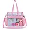 Clear Bag Clear Tote Bag Stadium Approved,Stadium Security Travel & Gym Clear Bag for Work (Pink)